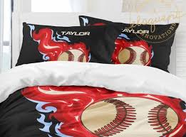 baseball themed bedding set baseball