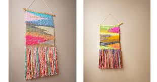 Easy Wall Hanging From Leftover Yarn