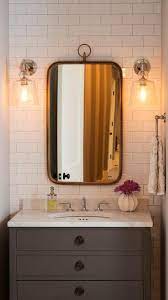 Curved Brass Mirror