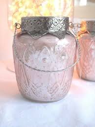 Pink Rose Gold Mercury Glass Candle