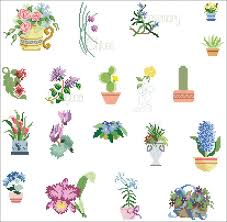 House Plant 3184_2 Counted Cross Stitch Patterns And Charts