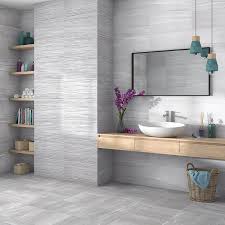 Gloss Grey Split Face Effect Wall Tile