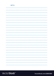 Sheet Of Lined Letter Size Paper For Notes