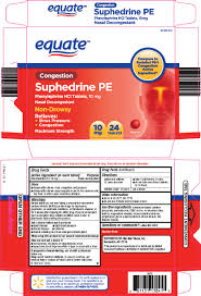 Equate Suphedrine Pe Tablet Wal Mart Stores Inc