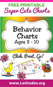 Free Printable Behavior Charts Ages 3 10 Free Printable