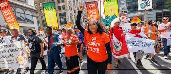 climate change thousands march in nyc