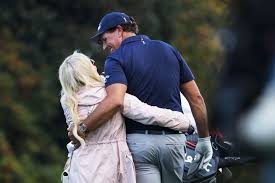 2 tee box shortly after her husband teed off. Augusta Holds Many Memories Both Good And Bad For Amy And Phil Mickelson The Boston Globe