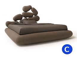 Il letto contenitore in legno massello con testata è provvisto di piedi di altezza standard di 8 cm. Letto Stones Contenitore Matrimoniale Cameretteweb