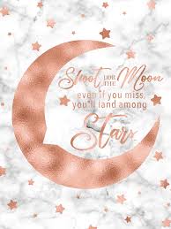 Read more quotes from les brown. Shoot For The Moon Rose Gold Printable Rose Gold Print Rose Gold Decor Rose Gold Wall Art Digital Downl Rose Gold Foil Print Rose Gold Wall Art Rose Gold Decor