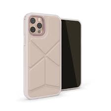 Durable protective outer sandblasted polyurethane black rubber bumper. Iphone 12 Pro Max 6 7 Inch 2020 Origami Snap Case Dusty Pink