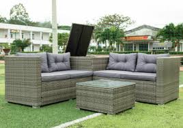 4pcs Rattan Furniture Sofa Outdoor