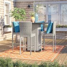 Chino Outdoor Patio Bar Sets 4 Chairs