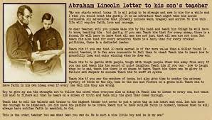 a letter from abraham lincoln to his