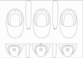 urinals on autocad 91 free cad blocks