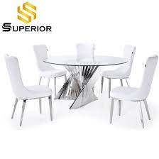 round glass dining tables with 6 chairs