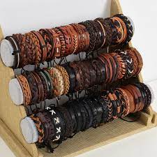 lot leather cuff bracelets