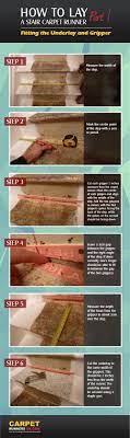 how to lay underlay for a stair carpet