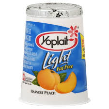 yoplait light yogurt harvest peach fat free