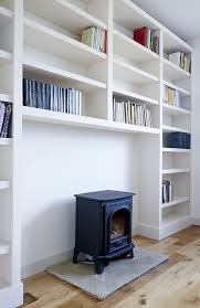 Built In Bookcases Either Side Of