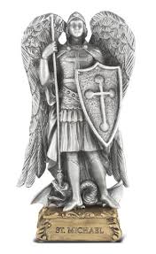 4 5 Inch Pewter Statue Of St Michael