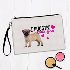 gift makeup bag pug puppy photography