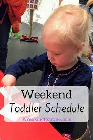 weekend toddler schedule