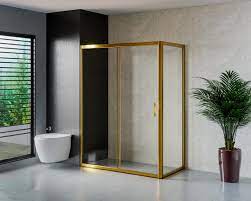 Gold Slider Sliding Shower Doors