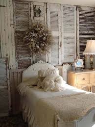 Shabby Chic Bedroom With Entire Wall