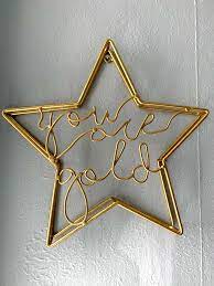 You Are Gold Star Metal Decor Metal