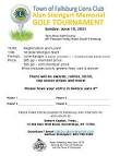 Lions Club Golf Tournament – Town of Fallsburg, N.Y.