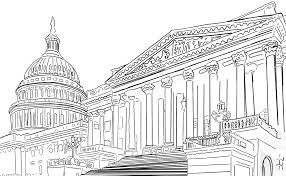 Us capitol pen and ink free. Capitol Coloring Pages A Capitol Dream