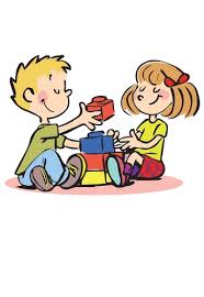 Cartoon Of Kids Playing Group With 77 Items