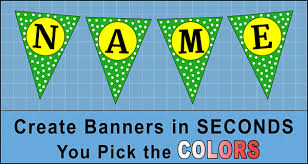 triangle banner diy letters printable