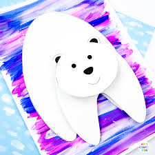 3d Polar Bear Winter Craft Arty Crafty Kids