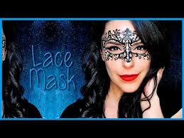 lace mask face paint makeup tutorial