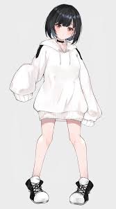 Up next we will learn how to draw a hooded anime character step by step. Anime Girl Hoodie Drawing Page 1 Line 17qq Com