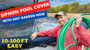how to siphon pool cover with any