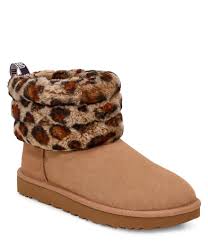 Ugg Fluff Mini Quilted Leopard Booties