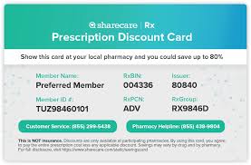 Prescription.cards (formerly axiarx) is the only prescription discount card that provides a donation to local charitable animal welfare organizations like humane societies and spcas. Prescription Discount Card And Coupons Online Sharecare