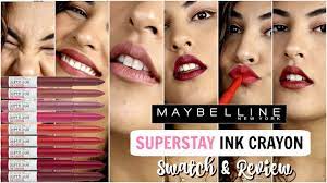 maybelline superstay ink crayon review