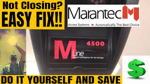 marantec garage door opener closing
