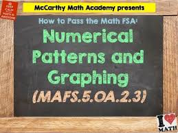 the math fsa 5th numerical patterns