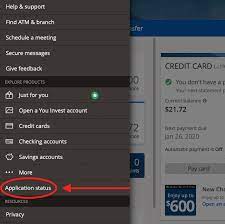 chase credit card application status