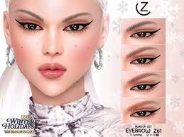 the sims resource makeup set eyebrow z61