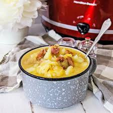 easy crock pot ham and potato soup