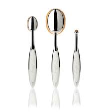 fara beauty silver oval makeup brush