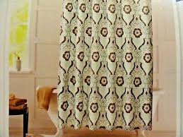 Garden Fabric Shower Curtain Brown Teal