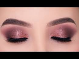 rose golden eye makeup tutorial using