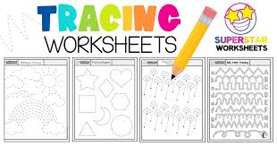 tracing worksheets superstar worksheets