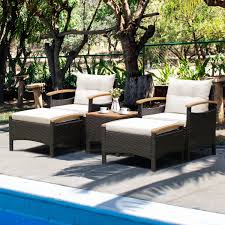 Patio Conversation Set With Cushions